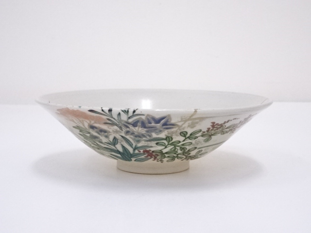 茶道具 古清水 松絵 茶碗(K-BB520) 茶道具 古清水 松絵 茶碗(K-BB520) 茶道具 古清水 松絵 茶碗(K-BB520)